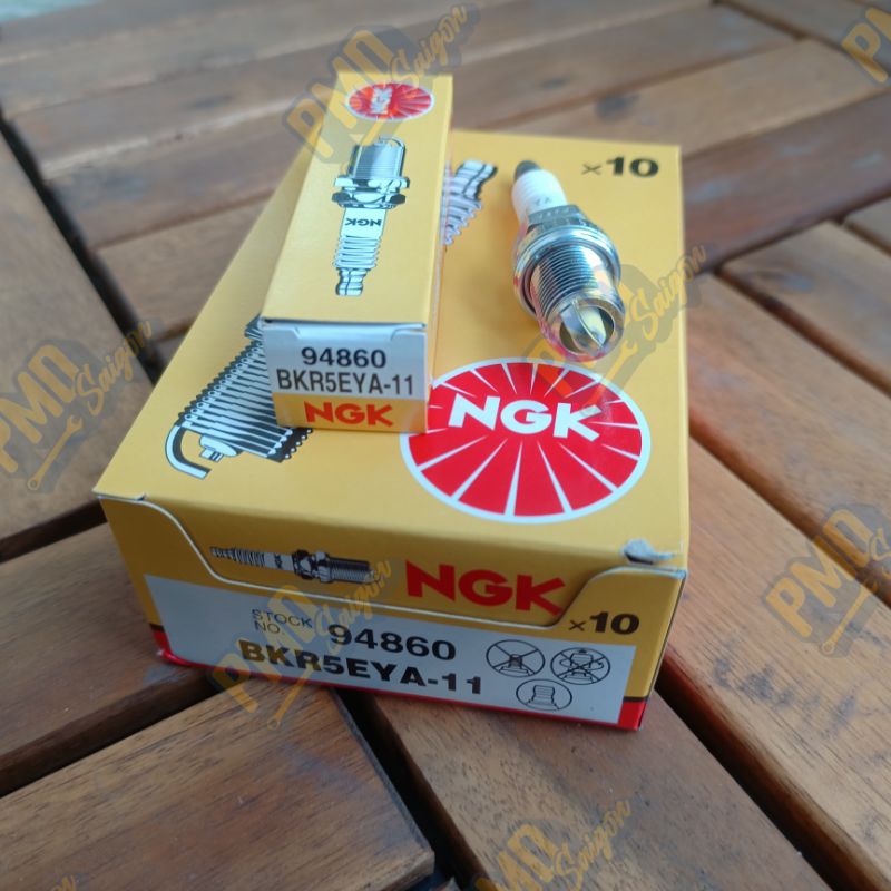 หัวเทียน NGK Nickel BKR5EYA-11 สําหรับ Vios, Yaris, Morning, Carens, Rio, i10, Mazda 3, Lazer, Trito