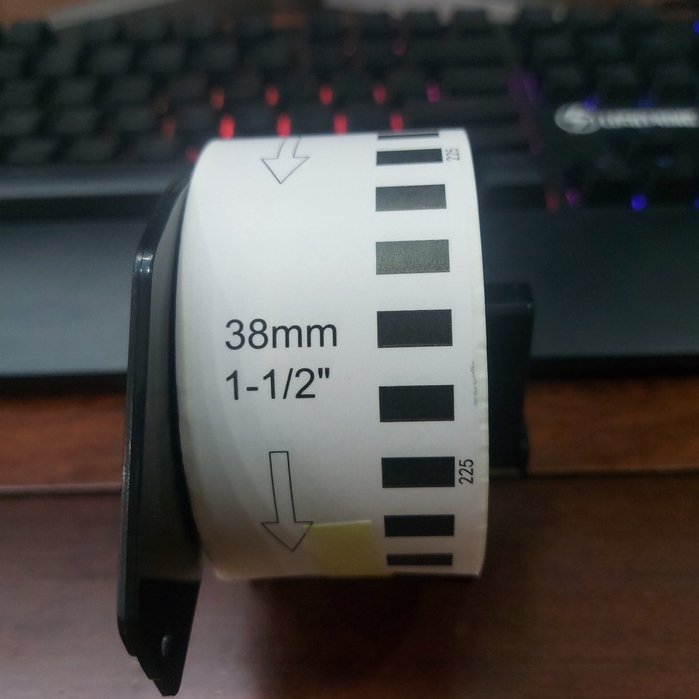 PRINTING กระดาษ LIKE BROTHER QL700/QL800 PRINTER... (38mm.30m)