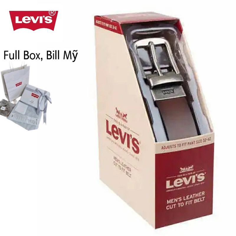 เข็มขัดหนังผู้ชาย Levis ของแท้นําเข้าจาก US