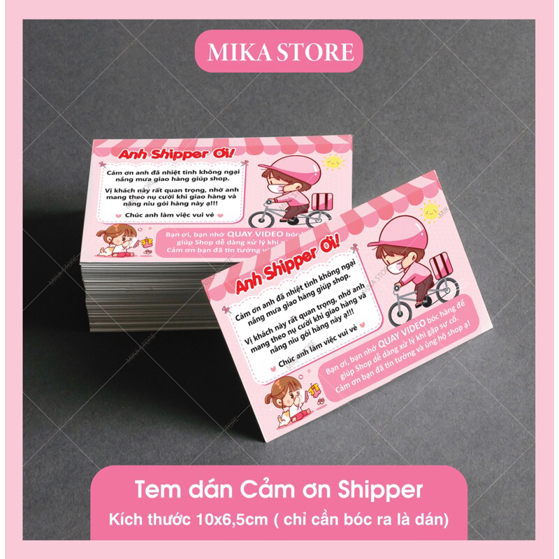 [ Available ] Thank You Shipper Sticker, Paper Box Sticker