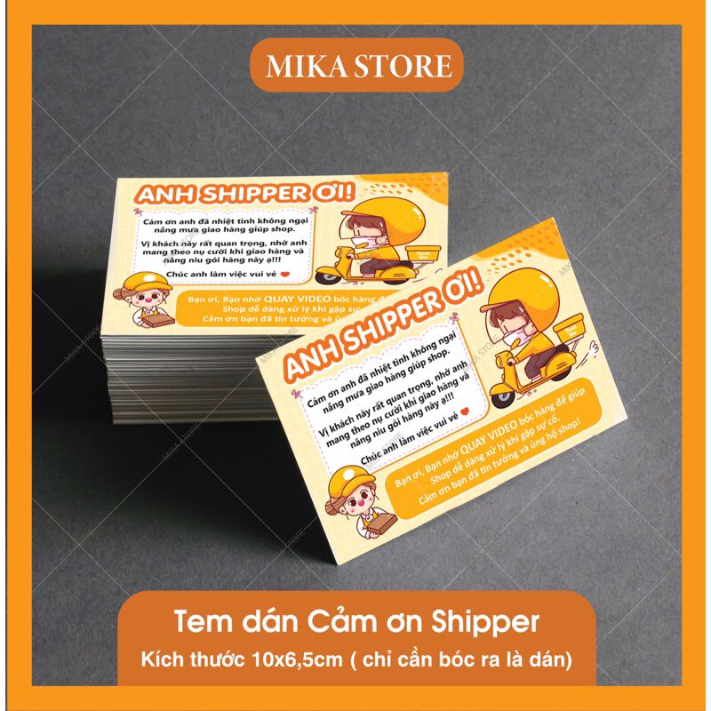 [ Available ] Thank You Shipper Sticker, Paper Box Sticker