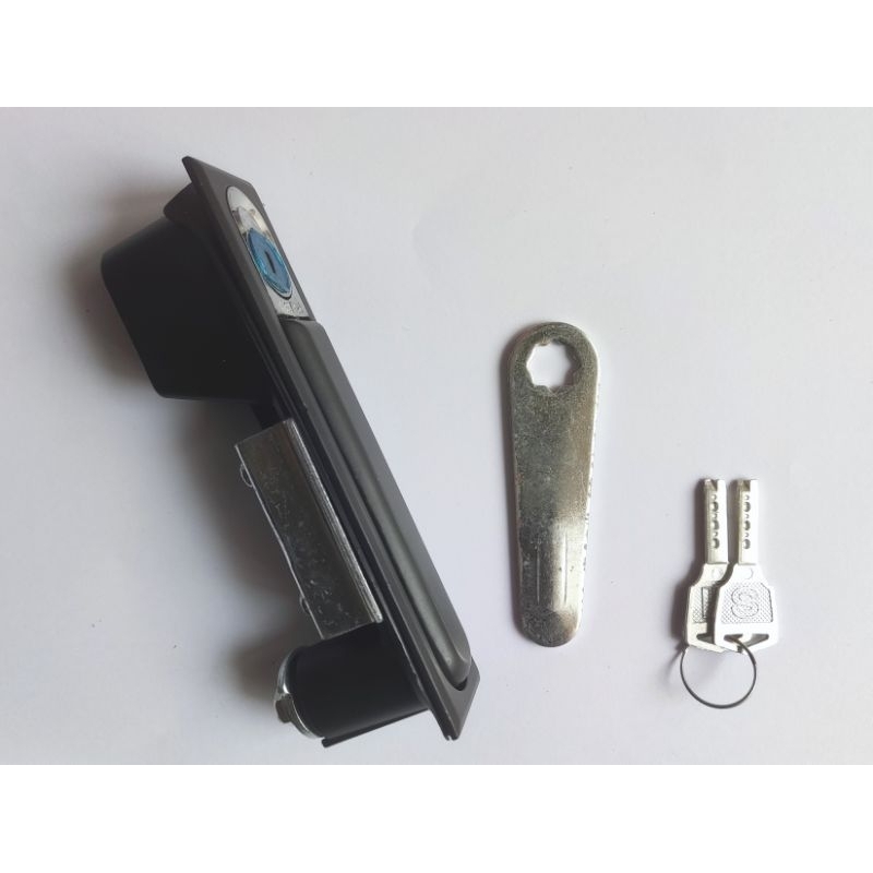 ล็อค MS480-2A-1- ล็อค MS480 - ล็อคตู้ไฟฟ้า - ล็อคสวิตช์สีดํา