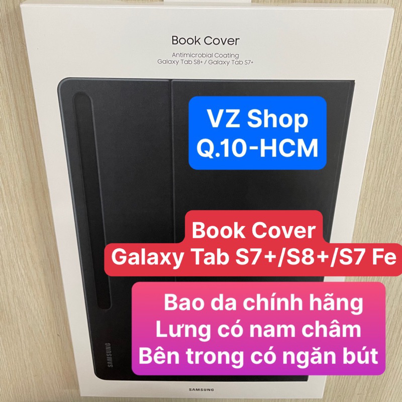 ของแท ้ แม ่ เหล ็ ก Back-Have ผู ้ ถือปากกา -Hand cover Book Holster สําหรับ Samsung Galaxy Tab S8 + S7 + S7 FE