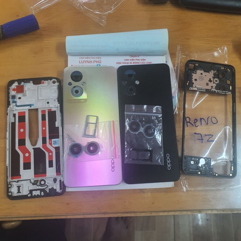 เคส Oppo Reno 7Z พร้อมถาดซิมและกระจกกล้องเฟรม