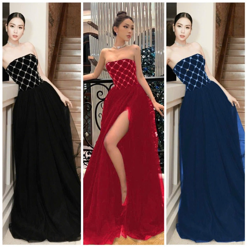 Ms1445y 2 IN 1 VELVET DRESS WITH STONE BREAST CUP ขนาดเต็ม S/M/L/xL