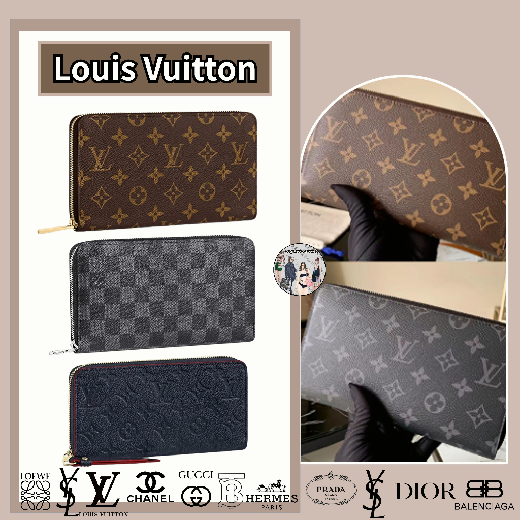 💝Louis Vuitton / ZipPY ORGANIZER Zipper Card Wallet / ของแท้ 100%