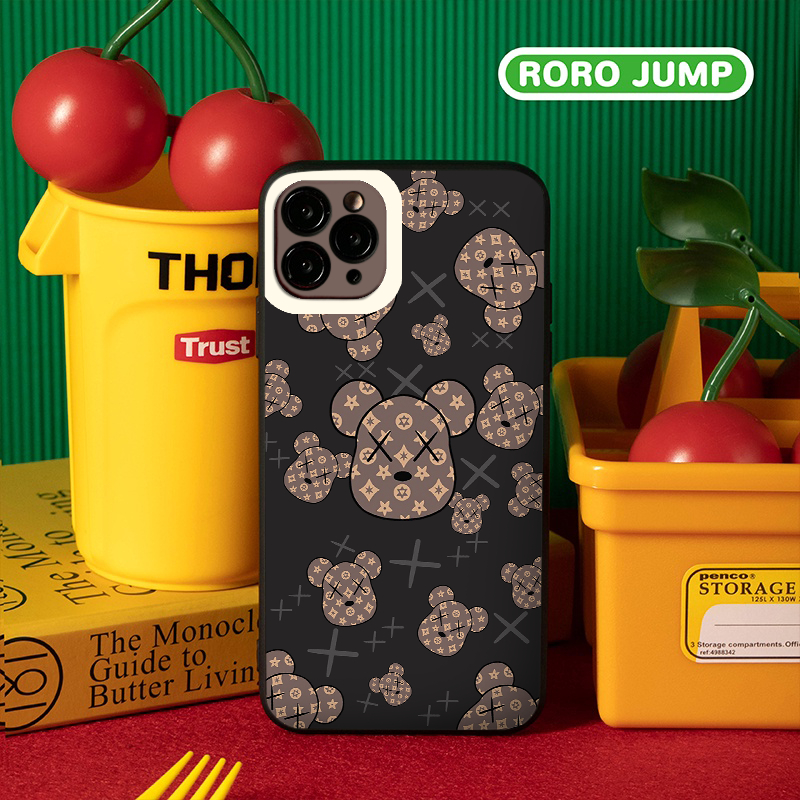LV หมีดําขอบเหลี่ยม iphone case 6/6splus/7/7plus/8/8plus/x/xr/xs/11/12/13/pro/max/plus/promax - ng13