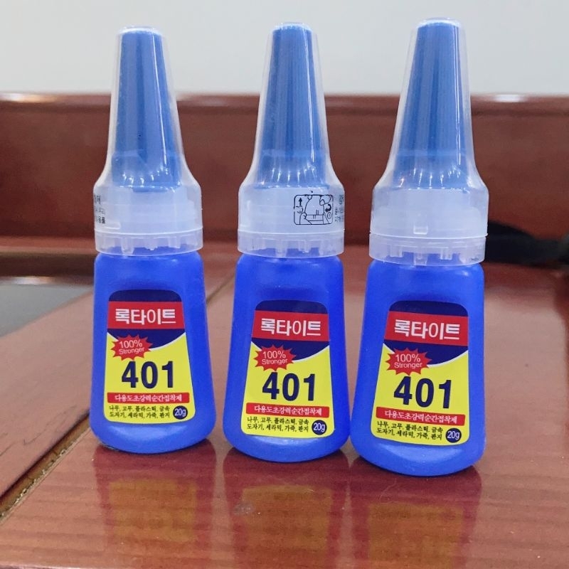 กาว 401 ของแท้ กาวติดเล็บสุดแรง 20ก แข็งแกร่งขึ้น 100%