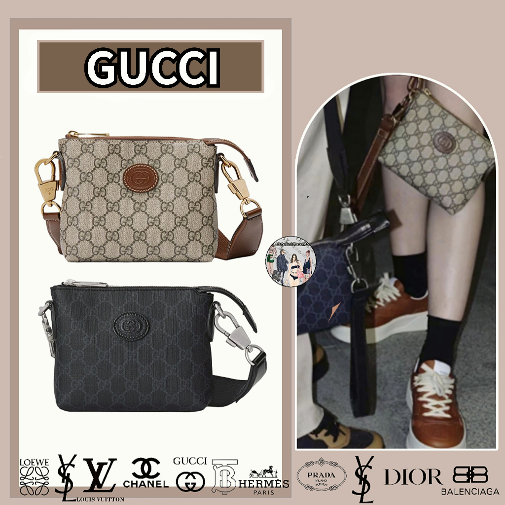 Gucci / Double G กระเป๋า Messenger ที่เชื่อมต่อกัน / ใหม่ / ผู้ชาย / มินิ / ช้อปปิ้งของแท้