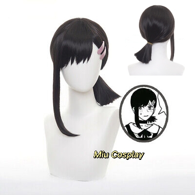 [มีจําหน่าย] Kobeni Higashima วิกผม/วิกผม - นักล่าปีศาจ: Chainsaw Man สีดํา [Miu Cosplay]