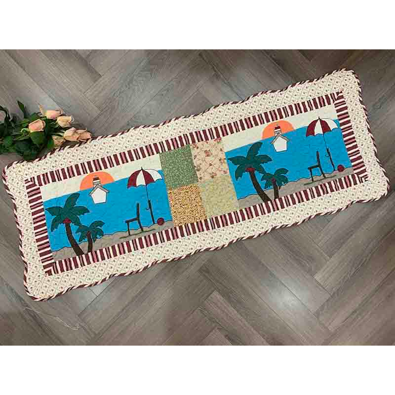 พรมยาว - The beach - สีน้ําตาลแดง - TDA15205