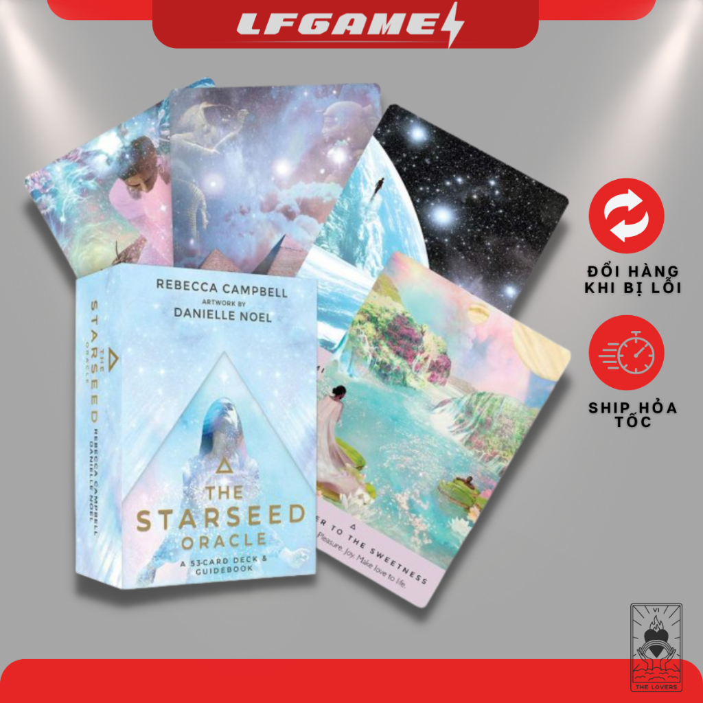The STARSEED ORACLE การ์ดสํารับไพ่ทาโรต์ขนาดมาตรฐาน เวอร์ชันภาษาอังกฤษ [BUY ANY 2 ชุด GET A PURIFYIN