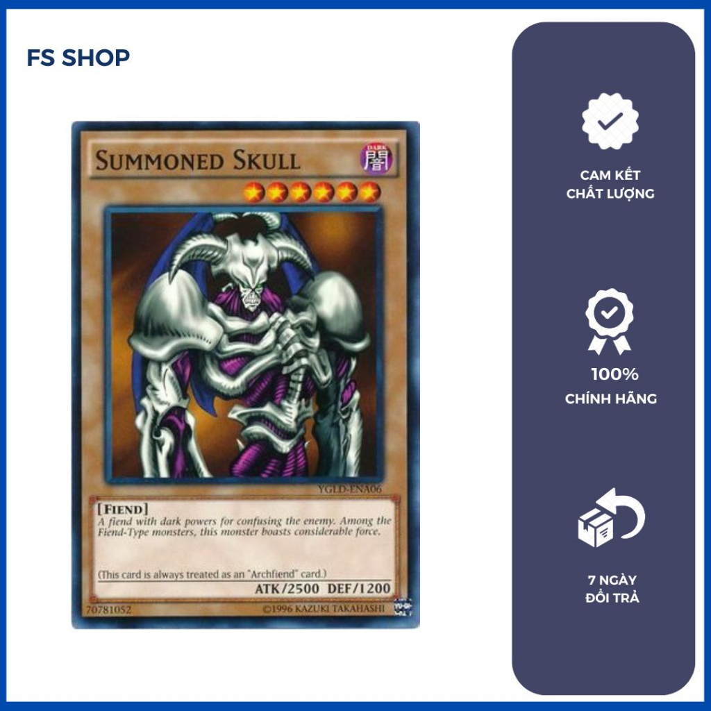 การ์ดอัญเชิญปีศาจ Yugioh ของแท้ - กะโหลกอัญเชิญ (ทั่วไป)