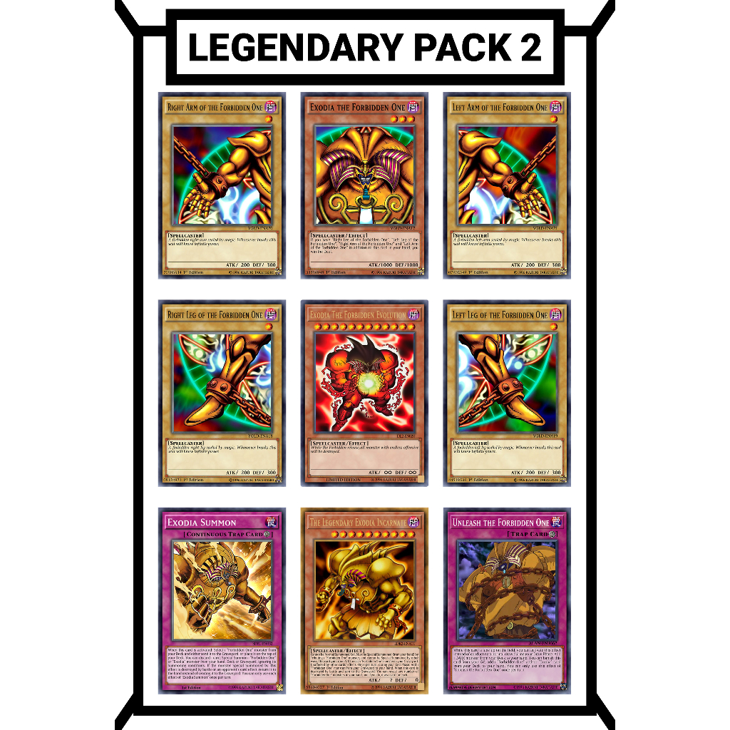 การ์ด Yugioh ในตํานาน Pack 2 (Exodia)