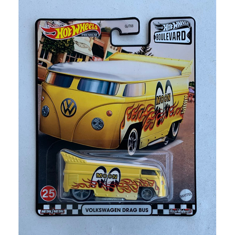 Volkswagen Hot Wheels Boulevard Volk Drag Bus Stamp Mooneyes