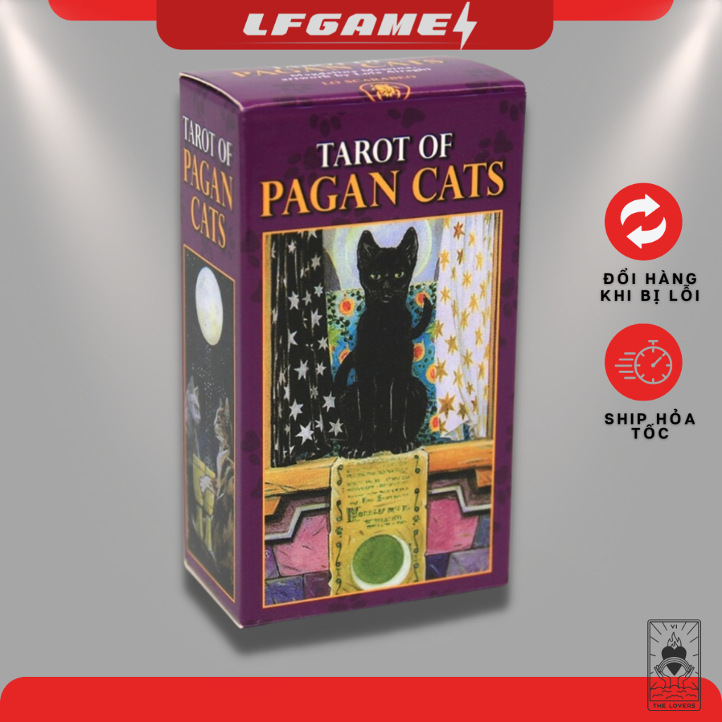 Tarot of PAGAN CATS TAROT oracle MINI size เวอร์ชันภาษาอังกฤษ [ฟรี PURIFYING STONE WHEN BUYING ANY 2