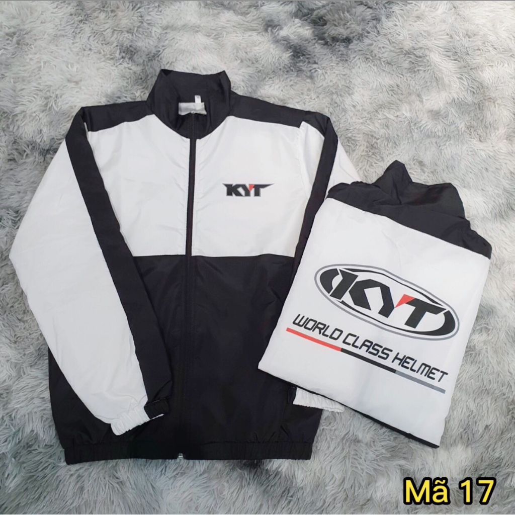 เสื้อแจ็คเก็ตร่มชูชีพ KYT สําหรับผู้ชายและผู้หญิง ผ้ากันลม 2 ชั้น แบบกว้าง คอปกตั้งคุณภาพสูง NCH FAS