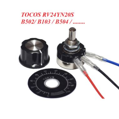 Tocos RV24YN 20S Potentiometer Rotary Potentiometer B502 /B103 /B504 /B102 /B202/ B302