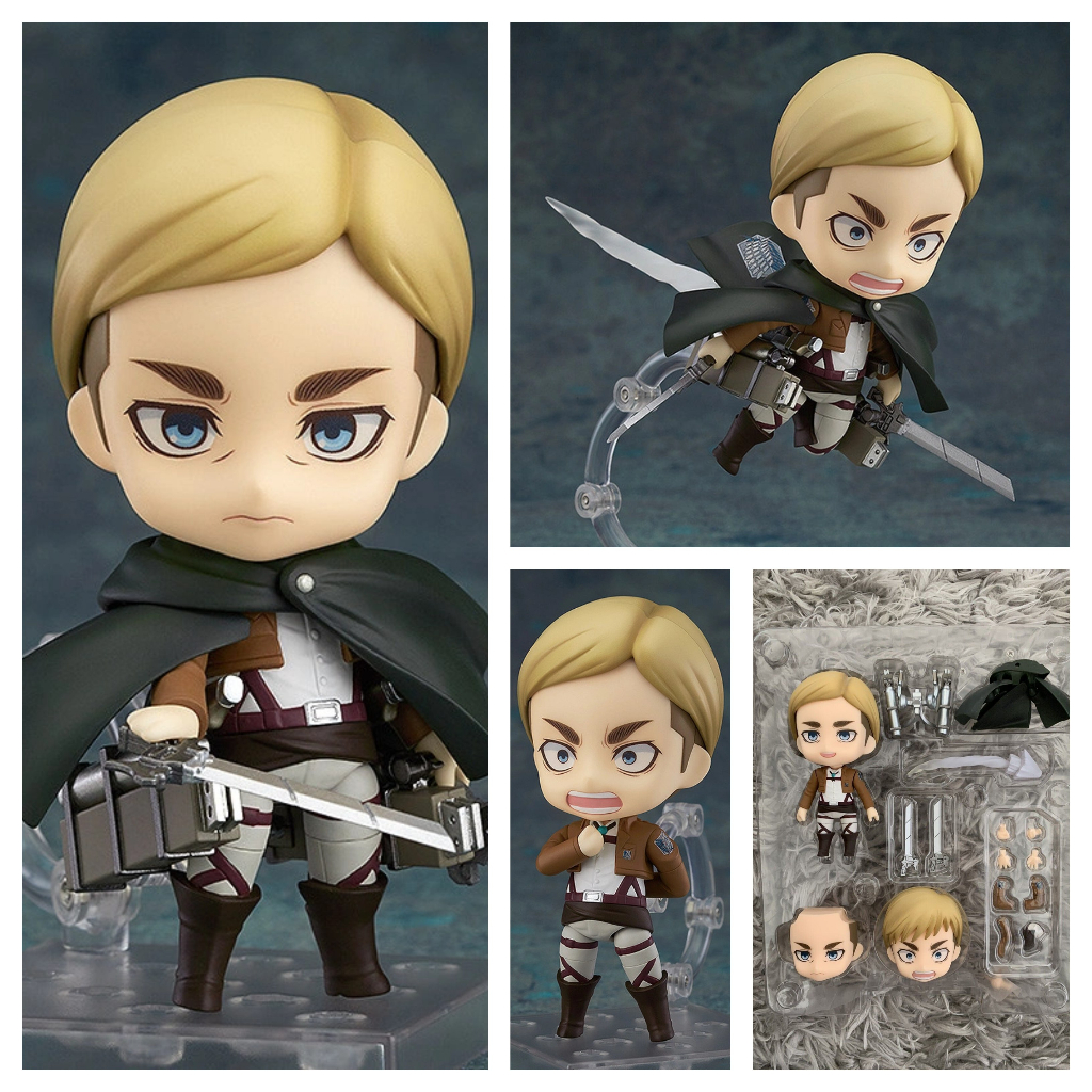 Erwin Smith Attack On Titan Nendoroid 775 ฟิกเกอร์ข้อต่อที่สามารถเคลื่อนย้ายได้
