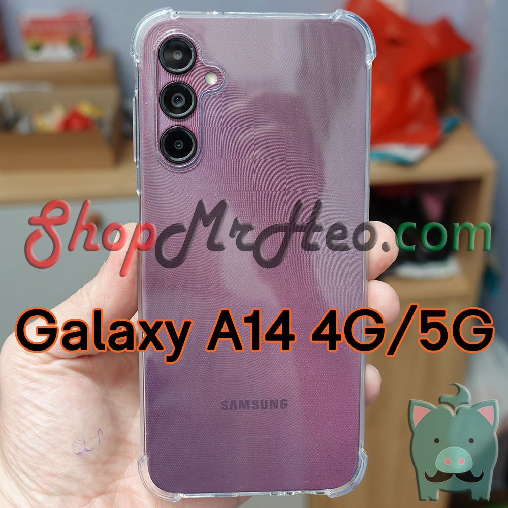 Samsung Galaxy A54 - Galaxy A34 - A24 - Galay A14 4G - A14 5G - Galaxy M14 เคสใสกันกระแทก