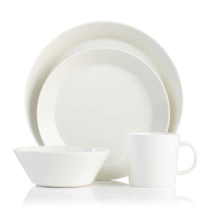Teema Iittala Finland Porcelain Dishes สีขาว