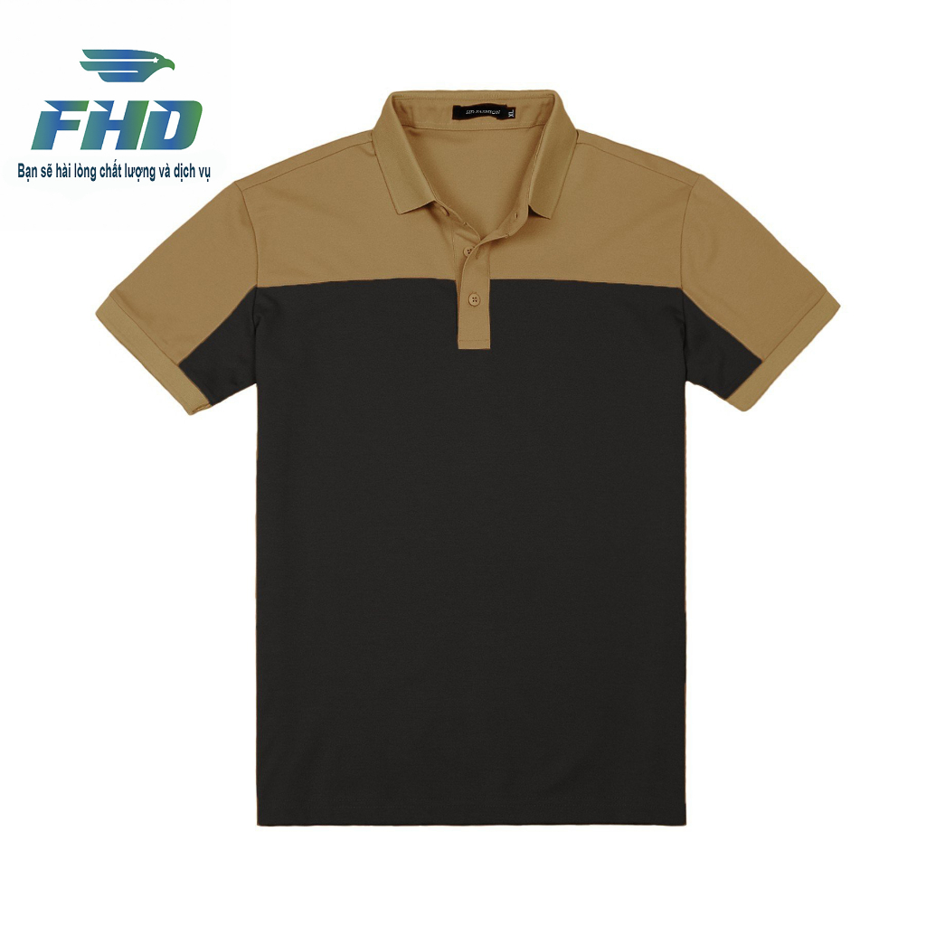 เสื้อโปโลหนุ่มชาย ทรงบอดี้ ผ้าคอตตอนหนา โปร่ง สีชายวัยรุ่นและไดนามิก เอฟเอชเอ027
