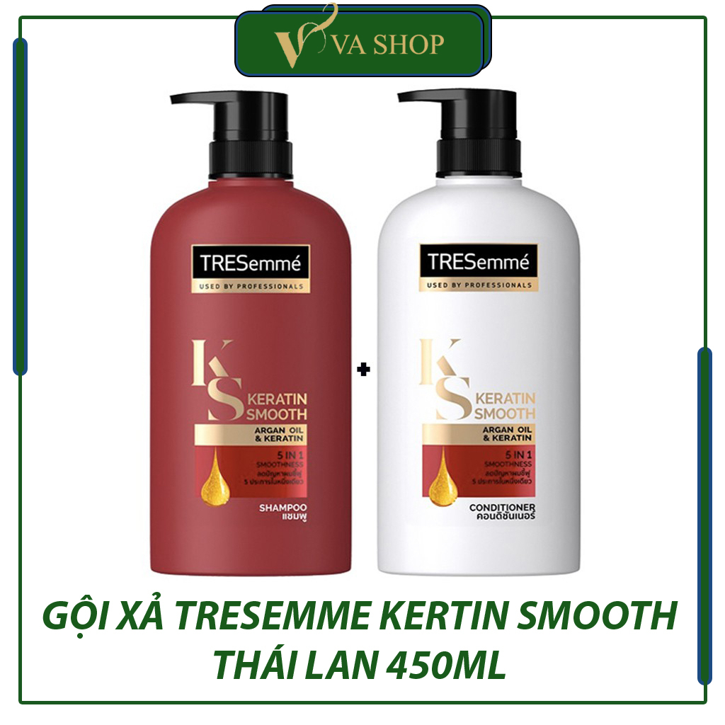 Tresemme Keratin Smooth Thailand Conditioner Shampoo 450ml - ครีมนวดผมชี ้ ฟู