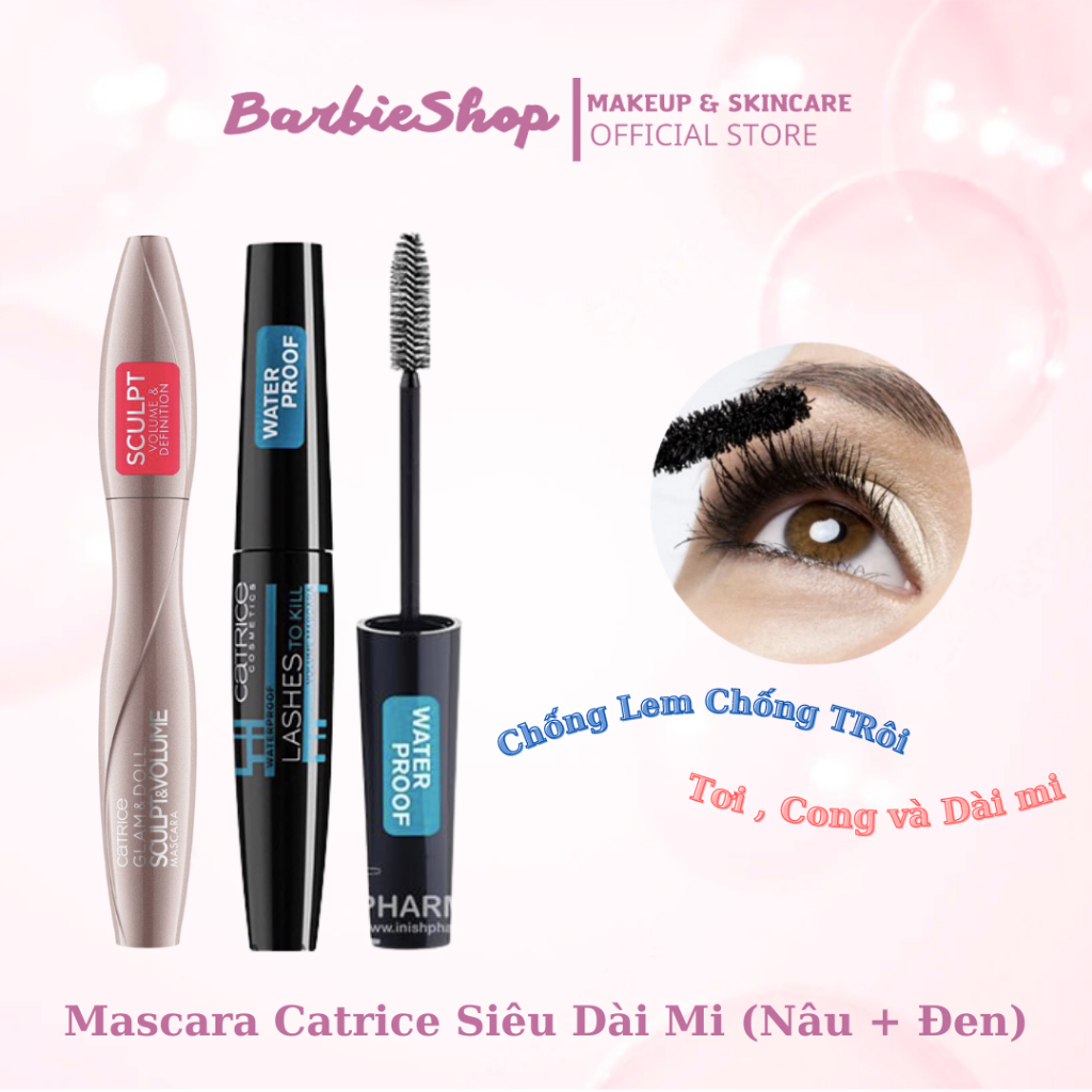 Catrice Glam &amp; Doll Sculpt &amp; Volume Waterproof Mascara - Catrice Lashes To Kill Waterproof Volume [Brown - Black ]