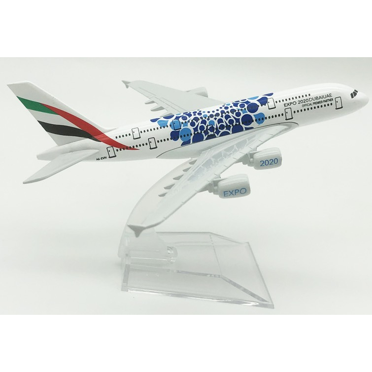 Model Of Emirates expro Plane 16cm + ขาตั้งจอแสดงผล