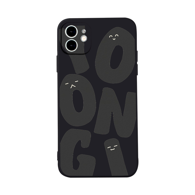YO ON Gi สีส้มป้องกันขอบสี่เหลี่ยมเคส iPhone นุ่ม iPhone 13 12 11 Pro Max SE 2020 X XR XS 8 7 ip 6S 