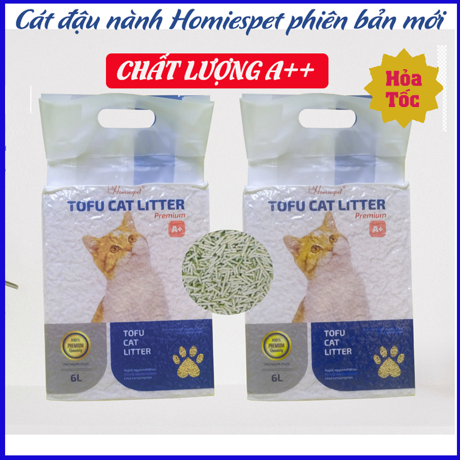 ทรายแมวถั่วเหลือง Homiespet A+ series, ทรายแมวถั่วเหลือง TOFU Homiespet 6L, ทรายแมว