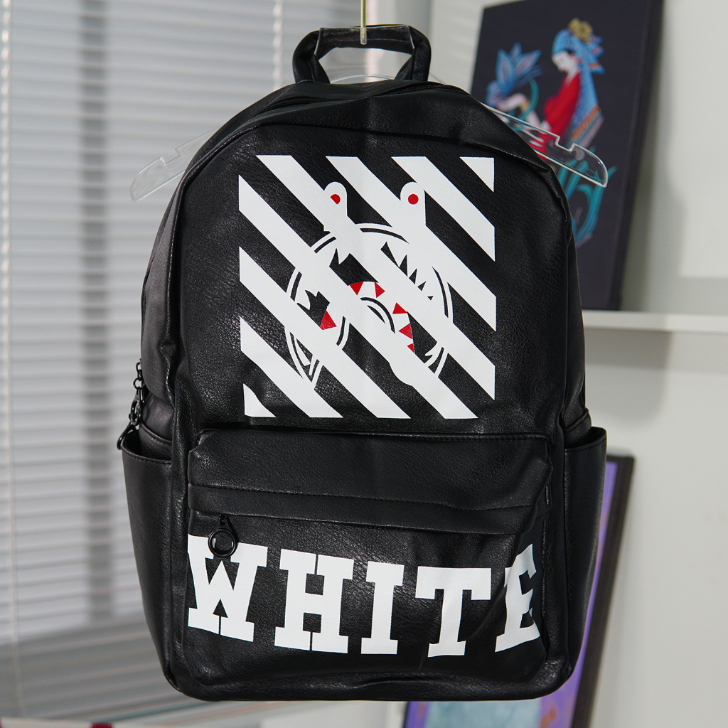 กระเป๋าเป้หนัง Off WHITE สินค้าพรีเมี่ยม ss2024