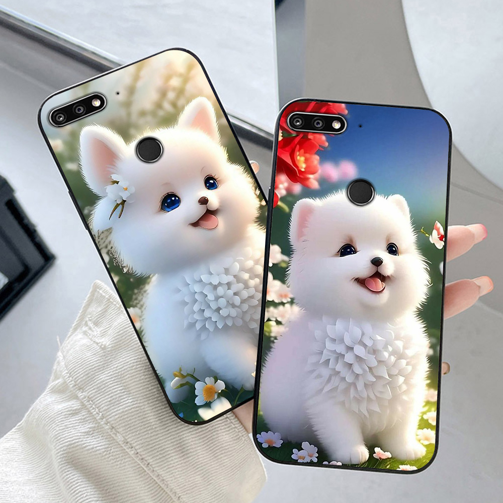 เคส Huawei y7 prime 2018 / y7 pro 2018 / y7 prime 2019 พิมพ์ลายแมวน่ารัก