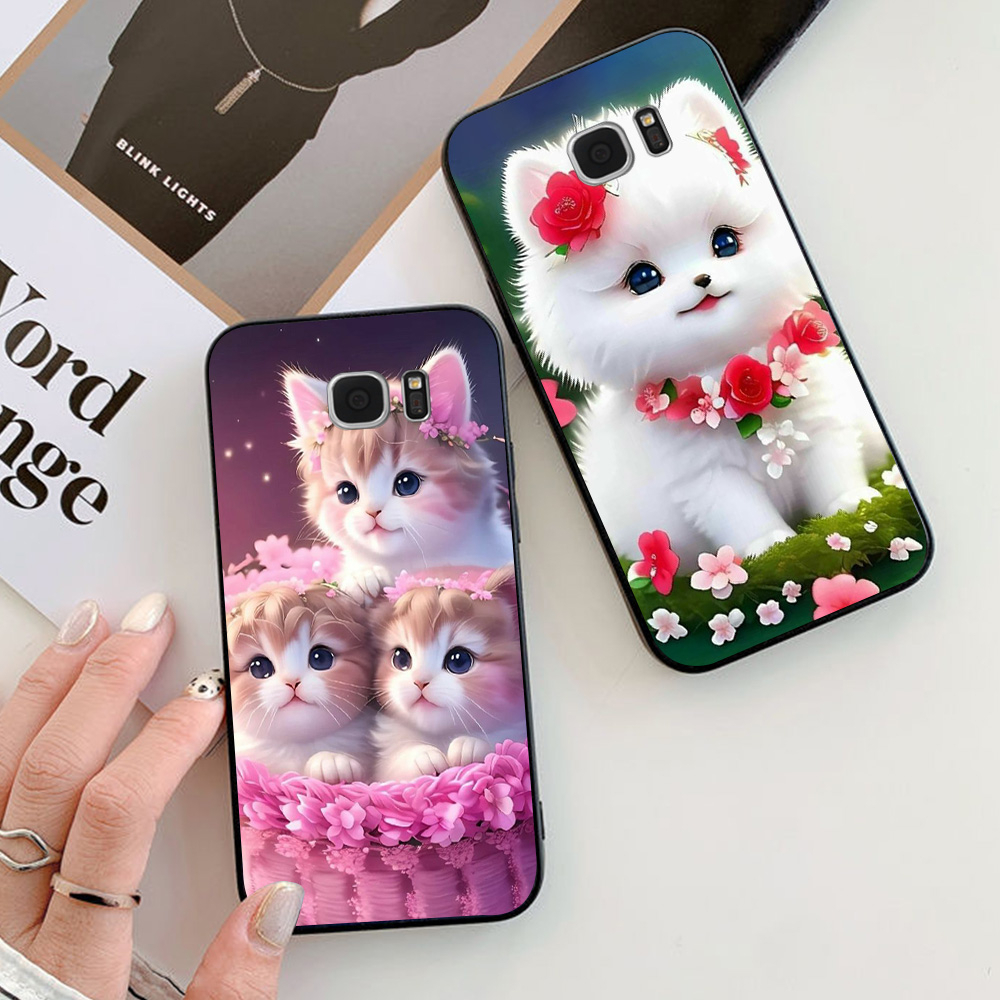 เคส Samsung s6 / ss s6 edge / ss s7 / ss s7 edge พิมพ์ลายแมวน่ารัก