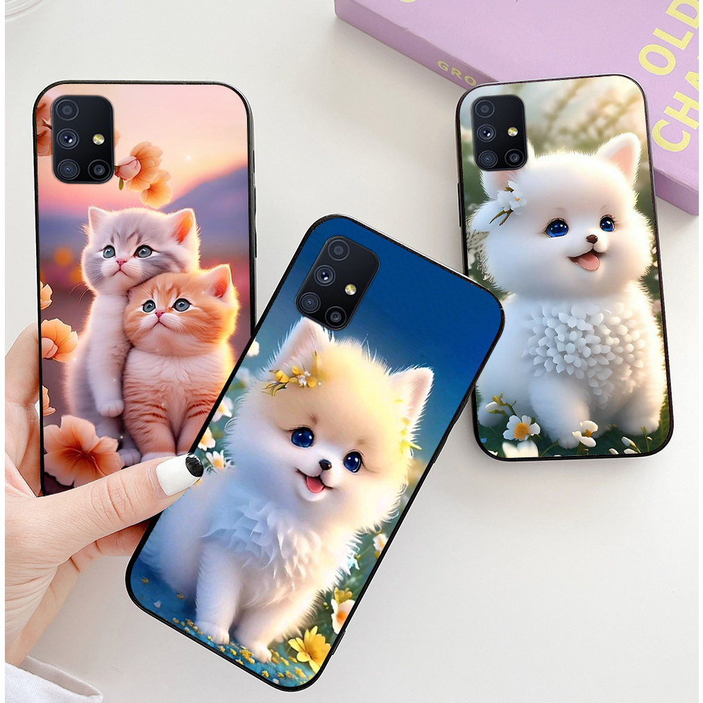 เคส Samsung m51 พิมพ์ลายแมวน่ารัก