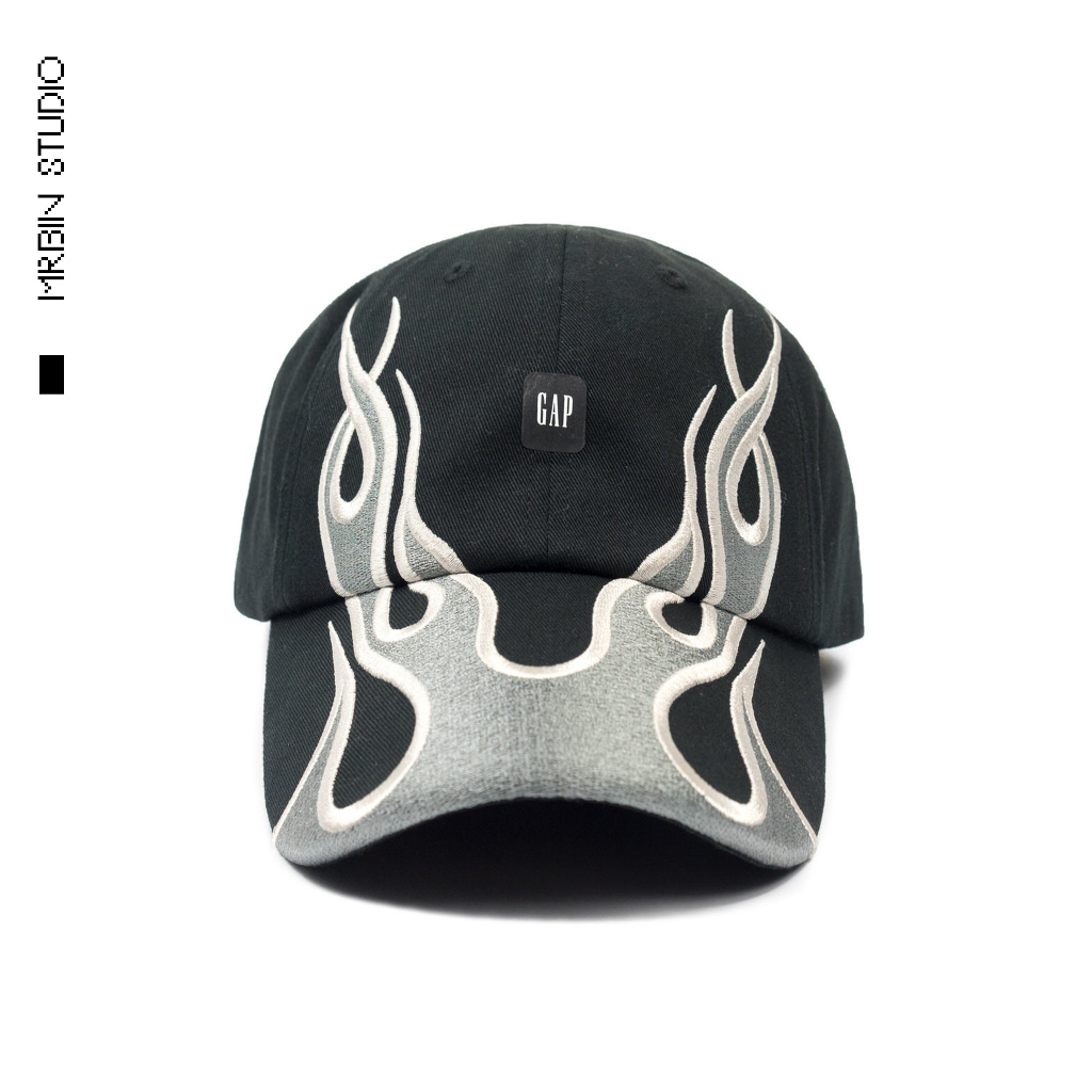 Yeezy x Kanye West / GAP Flame Cap สีดํา