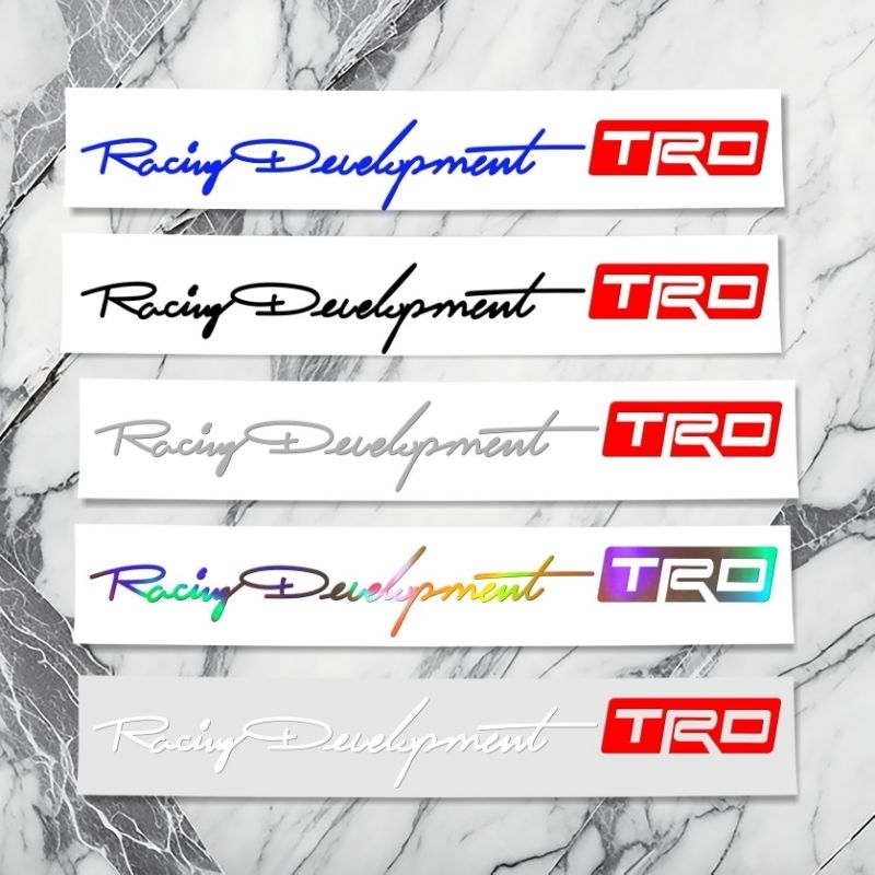 RACING Development TRC สติ๊กเกอร์ติดรถ (2 ชิ้น) สําหรับตกแต่งมอเตอร์ไซค์