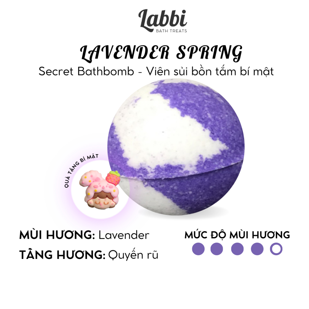 Lavender SPRING [Labb ] Secret Bath Bubble / Bath Bomb