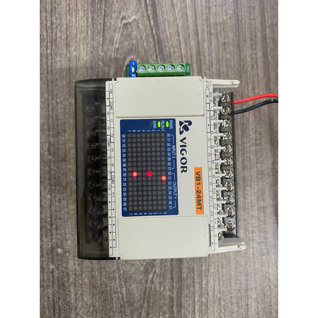 VIGOR VB1-24MT-D PLC 24VDC แหล่งพลังงาน, เอาต์พุตชีพจร 24I/O, ถอดประกอบ + ฟรีการ์ด RS485