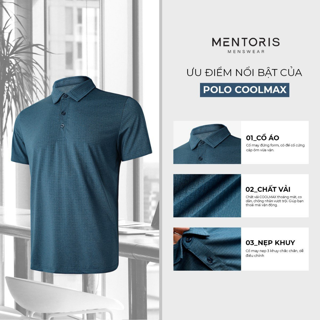 เสื้อโปโล Mentoris ของแท้ MLP2332