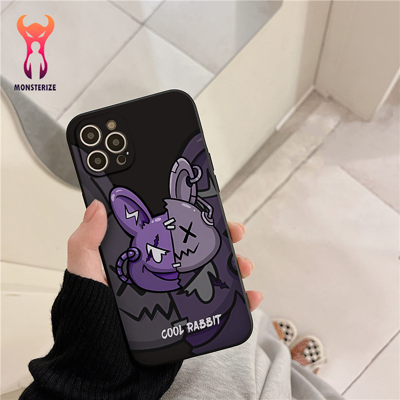เคสโทรศัพท์ iPhone ขอบสี่เหลี่ยม Coolrabbit สําหรับ iPhone 6plus/6s/7/7plus/8/8plus/x/xs/11/12/pro/m