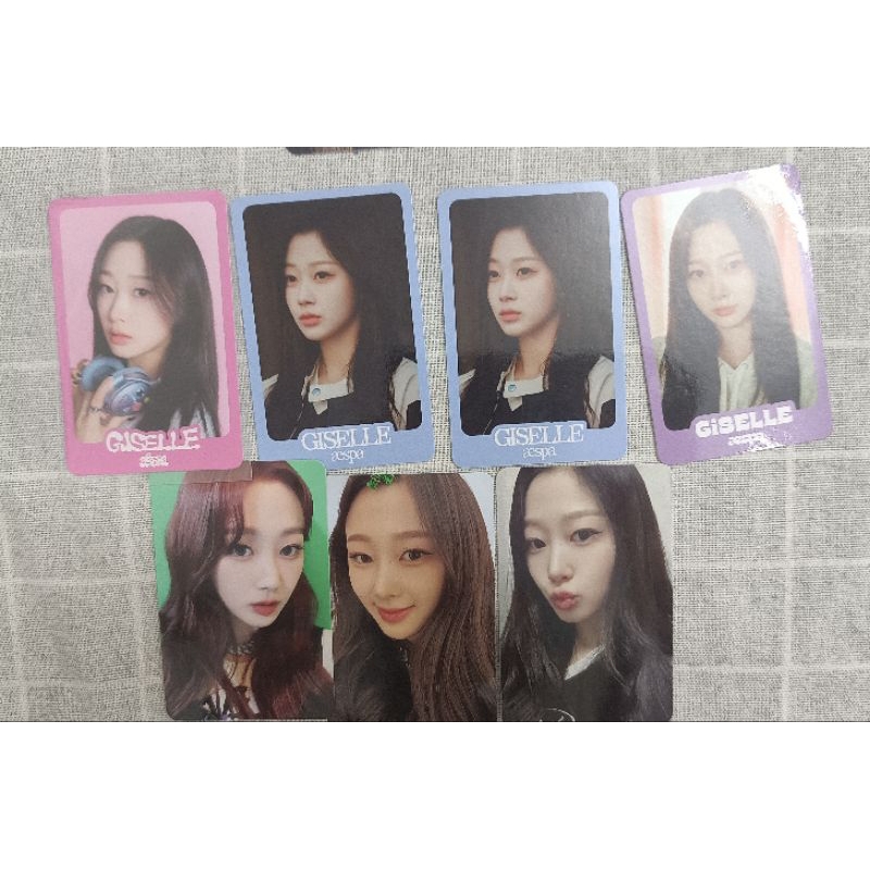Photocard aespa giselle มาเพื่อฉันหลงสุ่มอย่างเป็นทางการของฉัน