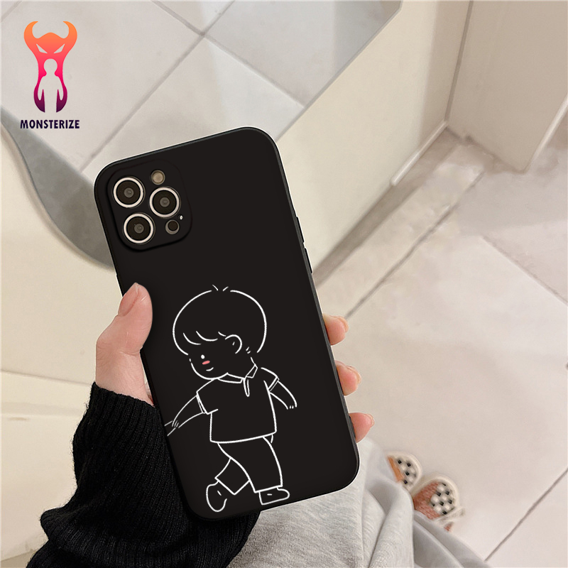 เคสโทรศัพท์ iPhone ด้านหน้าชายสําหรับ iPhone 6plus/6s/7/7plus/8/8plus/x/xs/11/12/pro/max/plus/promax