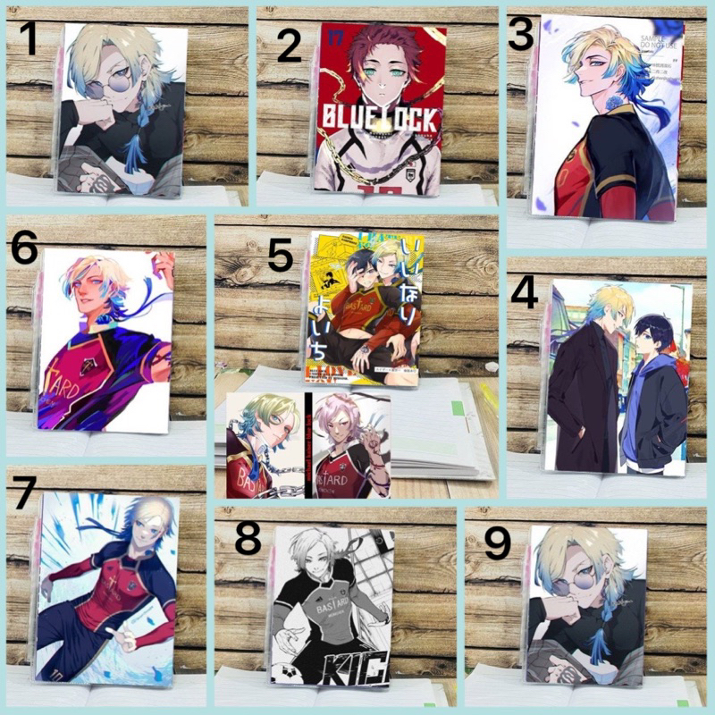 สมุดล็อคสีน้ําเงิน Michael kaiser พร้อมปากกา / สมุดภาพ Blue Lock Michael kaiser