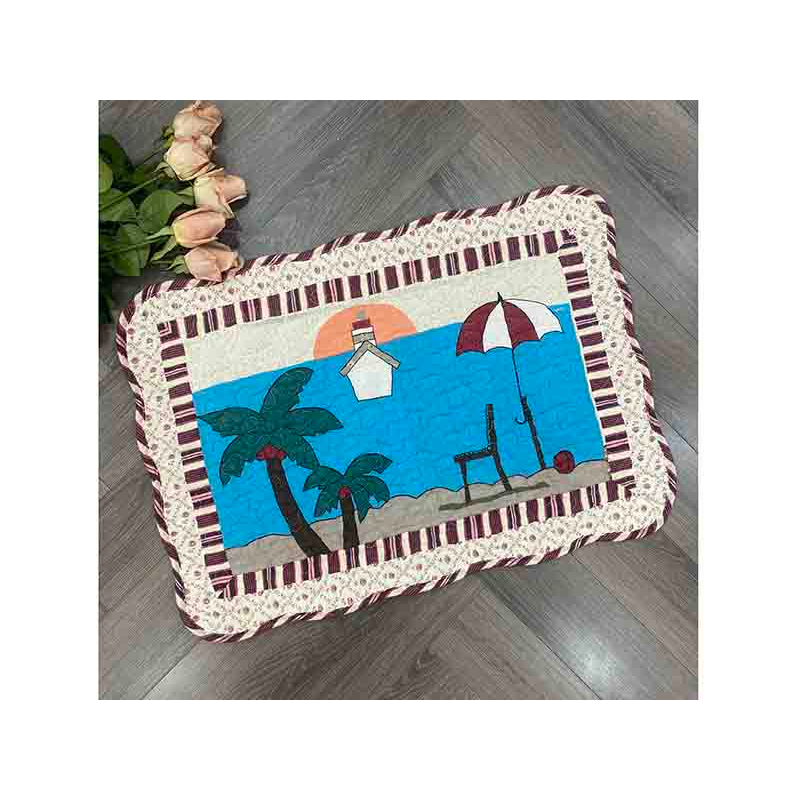 พรมเช็ดเท้า - The beach - สีน้ําตาลแดง - TCC15205