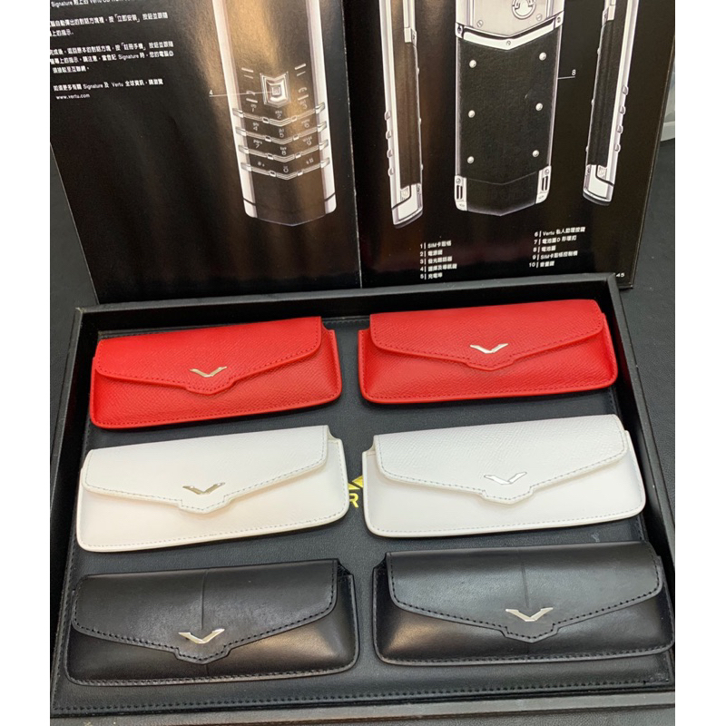 Vertu Signature S Leather Case with Cover//ซองหนัง Vertu นําเข้า//Vertu Handheld Case