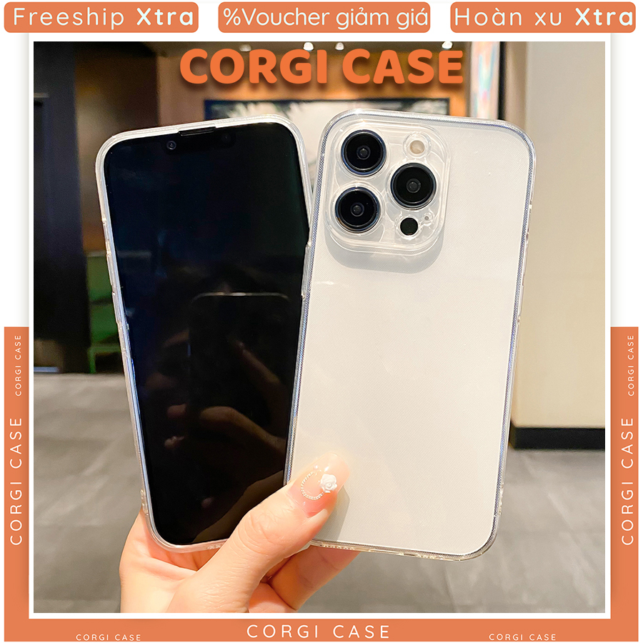 เคส Iphone โปร่งใสขอบสี่เหลี่ยมสําหรับ IP 7 8 Plus SE X XS XS Max 11 12 13 14 15 Plus Pro Max