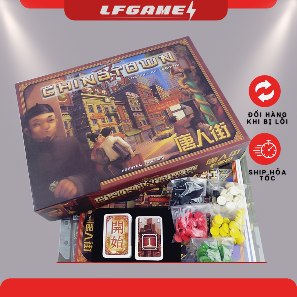 Chinatown Boardgame Set - เกมกระดานธุรกิจเมืองจีน เกมนามบัตรยุทธวิธี China Town