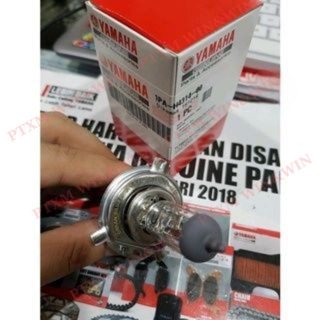 3-LEG YA LIGHT BULB (OSRAM BALL) H4 (12v-35w) ติดตั้งสําหรับ Wave RS, Wave RSX, Sirius, Exiter.- 1PA