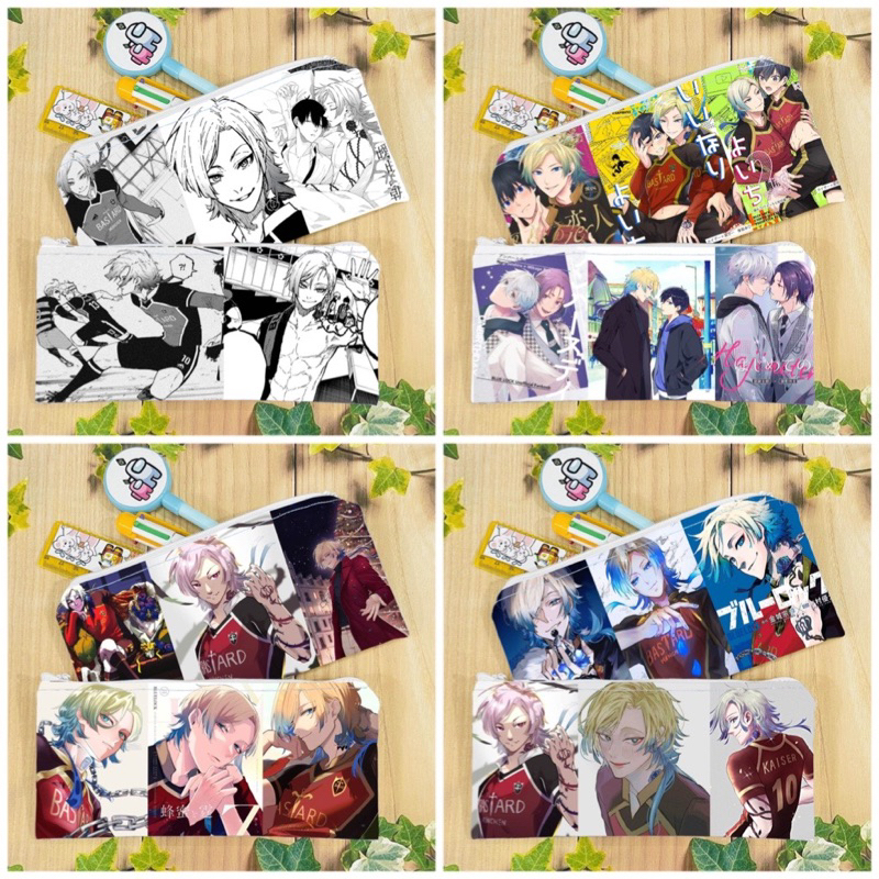 กล่องใส่ปากกา Blue Lock / กระเป๋าปากกา Blue Lock Michael kaiser / กระเป๋าสตางค์ปากกาอนิเมะ Blue Lock